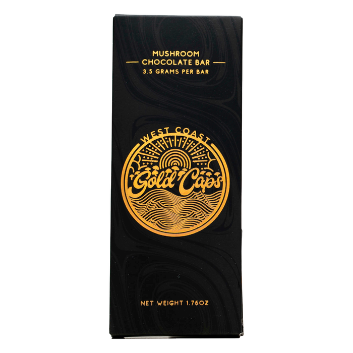 3.5g West Coast Gold Caps Mushroom Chocolate Bars 