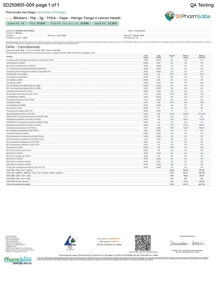 2G THCA Disposable Dual Chamber | Mango Tango (Hybrid) X Lemon Heads (Hybrid) 