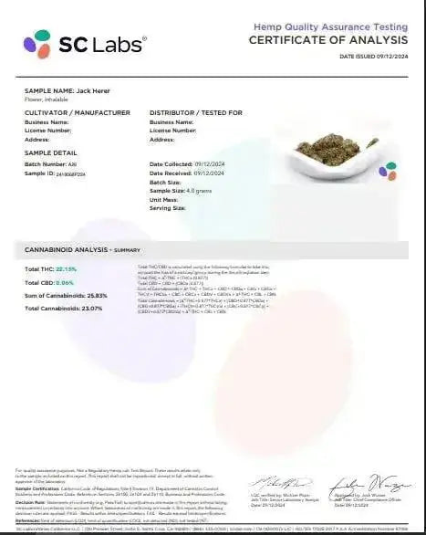 Jack Herer Smalls THCa Flower Ounce supergreenshempco