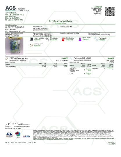 100mg Gummies | Azul Blast 