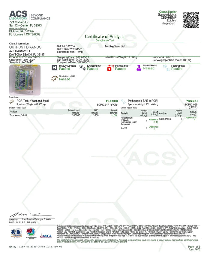 100mg Gummies | Kactus Kooler 