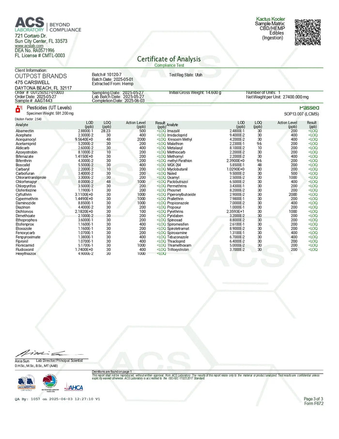 100mg Gummies | Kactus Kooler 