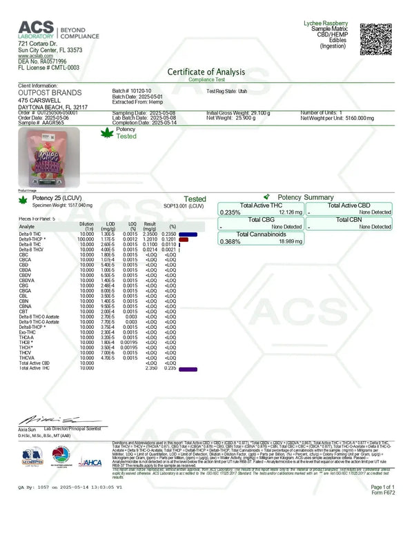 100mg Gummies | Blue Yuzu 