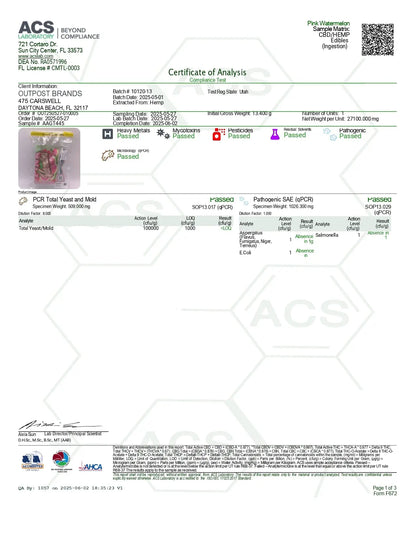 100mg Gummies | Pink Watermelon 