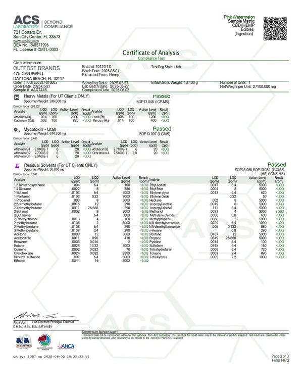 100mg Gummies | Pink Watermelon 