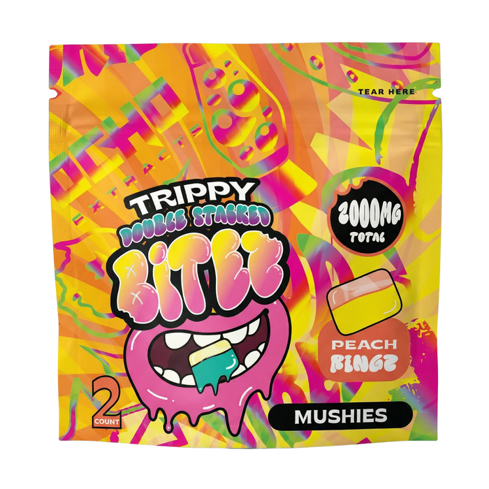Trippy BITEZ Double-Stacked Mushies Gummies 