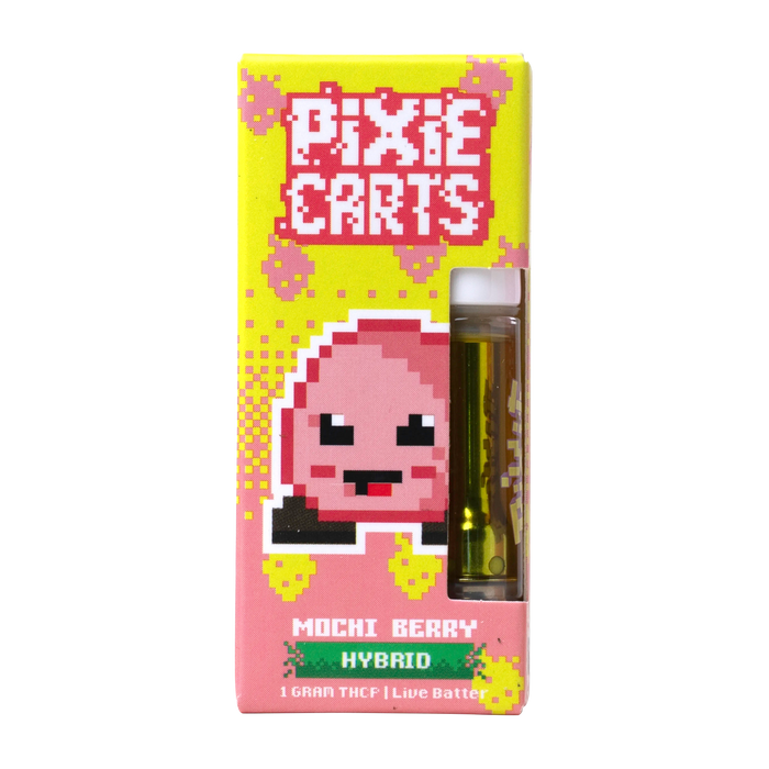 1G Pixie Carts Live Badder THCp Vape Cartridges | Mochi Berry 
