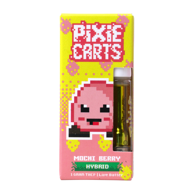 1G Pixie Carts Live Badder THCp Vape Cartridges | Mochi Berry 