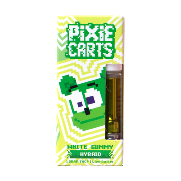 1G Pixie Carts Live Badder THCp Vape Cartridges | White Gummy 