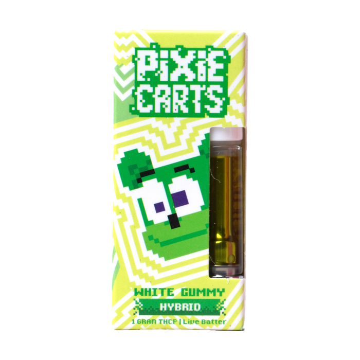 1G Pixie Carts Live Badder THCp Vape Cartridges | White Gummy 