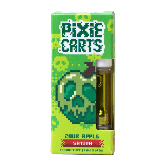 1G Pixie Carts Live Badder THCp Vape Cartridges | Zour Apple 