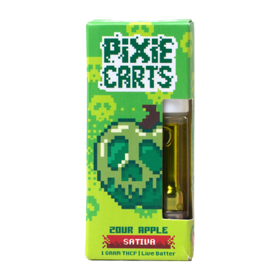 1G Pixie Carts Live Badder THCp Vape Cartridges | Zour Apple 