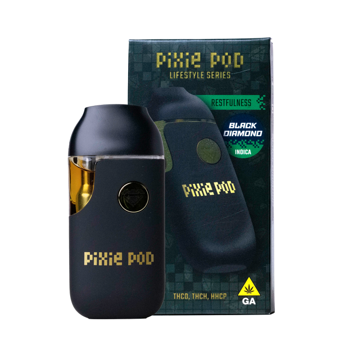 Pixie Pod Azure Dream Hybrid Disposable Vape Black DIamond