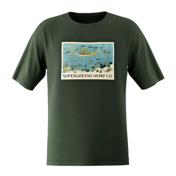 Super Greens Guam Postcard T-Shirt 