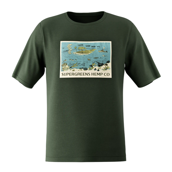 Super Greens Guam Postcard T-Shirt 