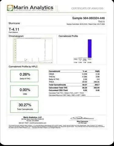 Slurricane Smalls THCa Flower Ounce supergreenshempco