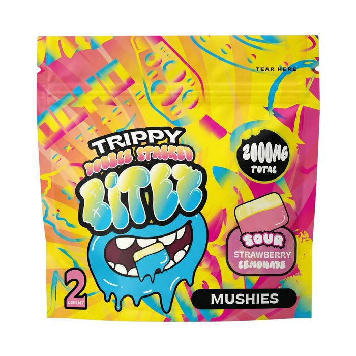 Trippy BITEZ Double-Stacked Mushies Gummies 