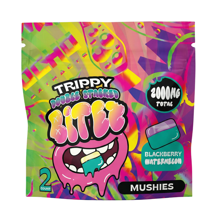 Trippy BITEZ Double-Stacked Mushies Gummies 