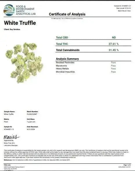 White Truffle Smalls THCa Flower Ounce supergreenshempco