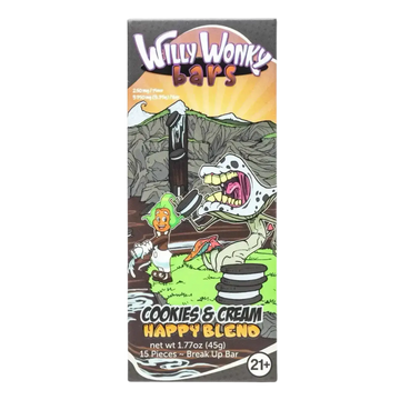 Willy Wonky Magic Mushroom Blend Chocolate Bar | Cookies & Cream Willy Wonky
