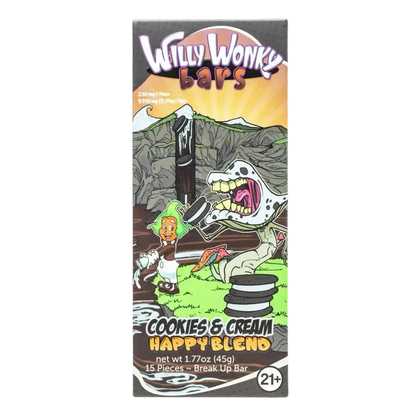 Willy Wonky Magic Mushroom Blend Chocolate Bar | Cookies & Cream Willy Wonky