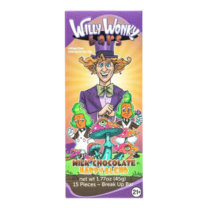 Willy Wonky Magic Mushroom Blend Chocolate Bar Milk Chocolate Willy Wonky