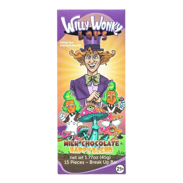 Willy Wonky Magic Mushroom Blend Chocolate Bar Milk Chocolate Willy Wonky