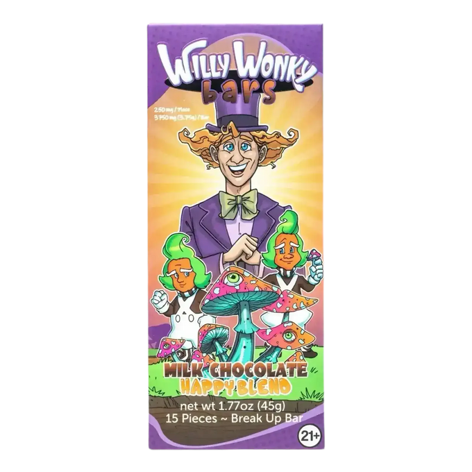 Willy Wonky Magic Mushroom Chocolate Bar | Milk Chocolate | 3.75G