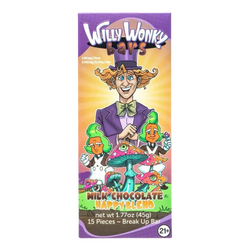 Willy Wonky Magic Mushroom Blend Chocolate Bar Milk Chocolate Willy Wonky