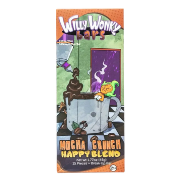 Willy Wonky Magic Mushroom Blend Chocolate Bar | Mocha Crunch Willy Wonky
