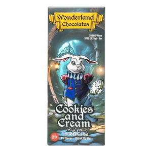 Wonderland Magic Mushroom Blend Chocolate Bar | Cookies and Cream Wonderland