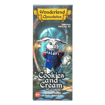 Wonderland Magic Mushroom Blend Chocolate Bar | Cookies and Cream Wonderland