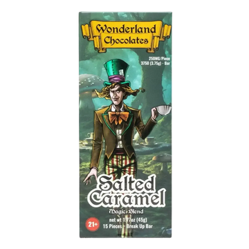 Wonderland Magic Mushroom Blend Chocolate Bar Salted Caramel Wonderland