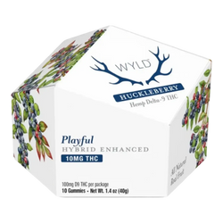 Wyld Delta 9 Gummies |Huckleberry | Hybrid Super Greens Hemp Co