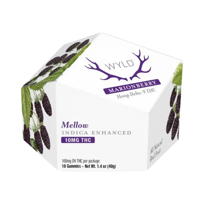 Wyld Delta 9 Gummies | Marionberry | Indica Super Greens Hemp Co