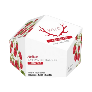 Wyld Delta 9 Gummies | Raspberry | Sativa Super Greens Hemp Co