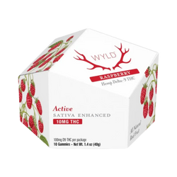 Wyld Delta 9 Gummies | Raspberry | Sativa Super Greens Hemp Co