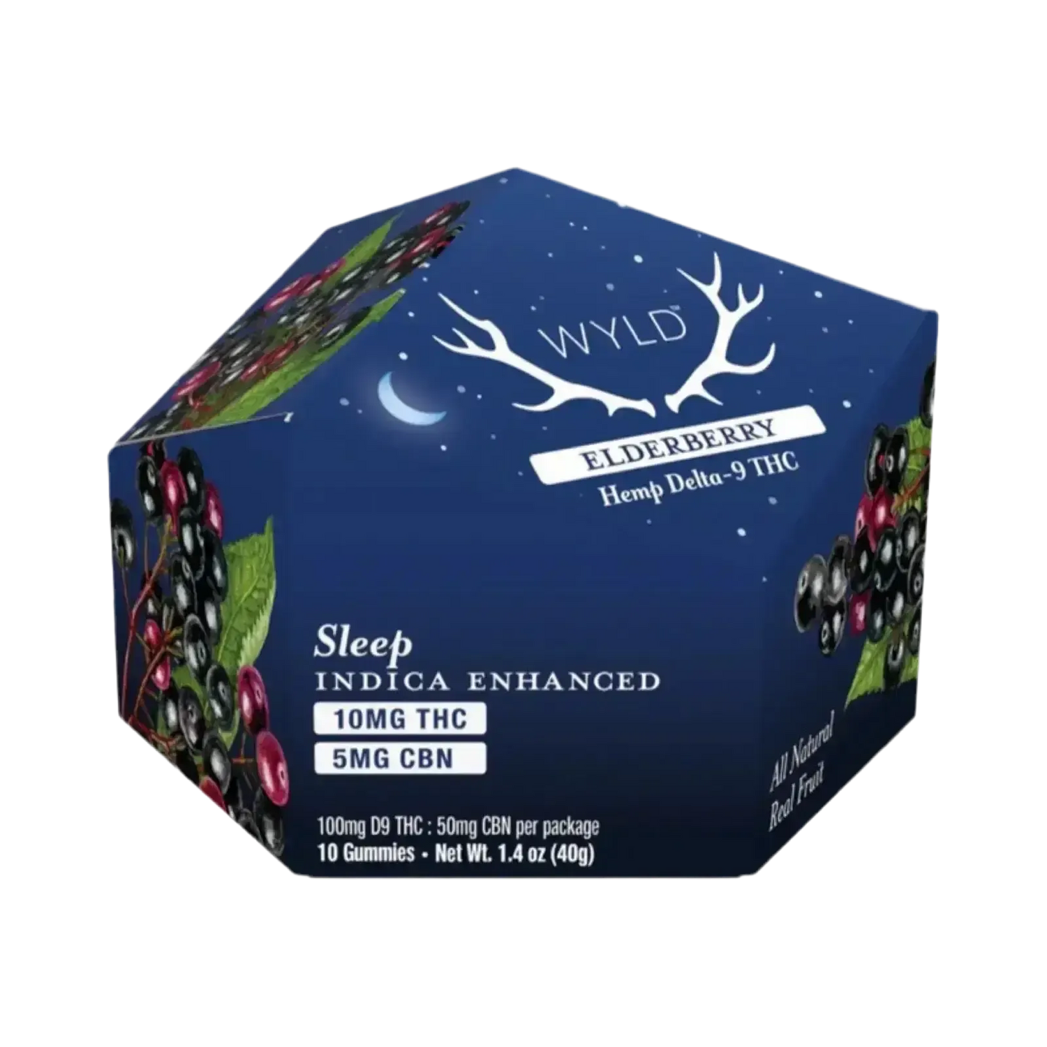 Wyld Gummies 2:1 THC:CBN Gummies | Elderberry Super Greens Hemp Co