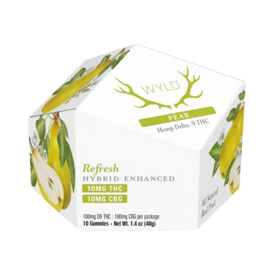 Wyld Gummies Pear Super Greens Hemp Co