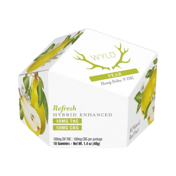 Wyld Gummies Pear Super Greens Hemp Co