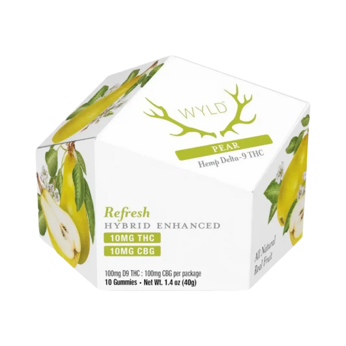 Wyld Gummies Pear Super Greens Hemp Co