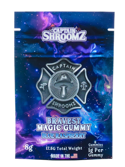 Captain Shroomz Magic Mushroom Bravest Gummies 