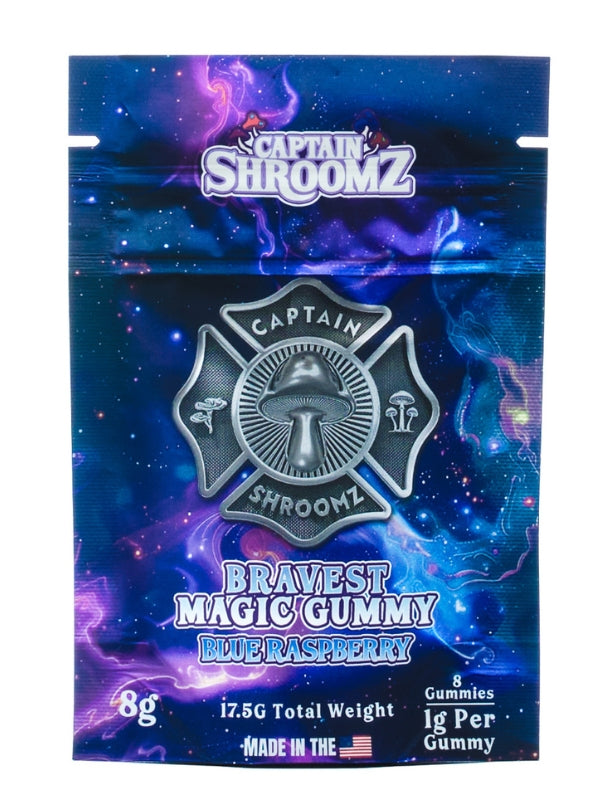 Captain Shroomz Magic Mushroom Bravest Gummies 