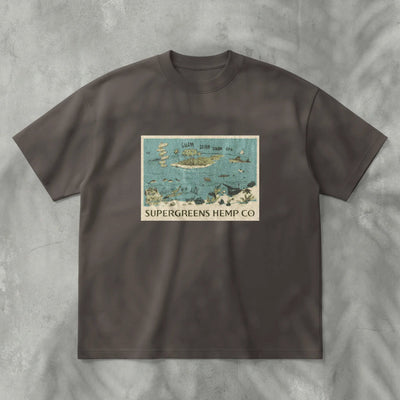 Super Greens Guam Postcard Heavyweight T-Shirt
