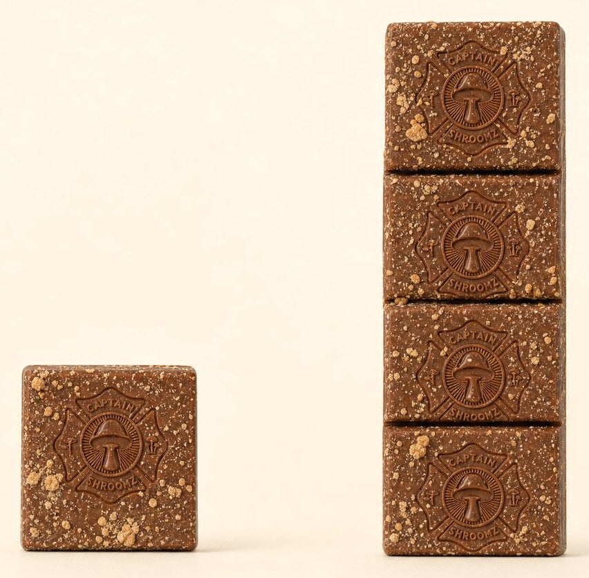 A single cube of the OG bar beside a stack of four identical cubes, showing the Bravest bar carries four times the load per cube